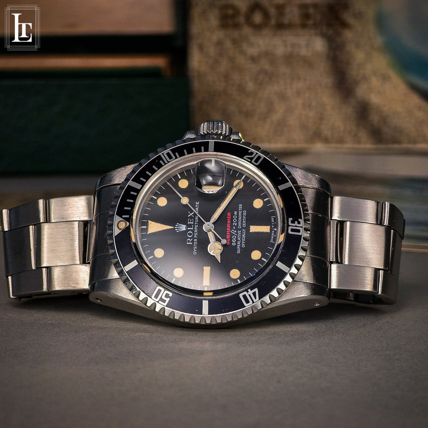 Rolex Submariner 1680 red writing b&p