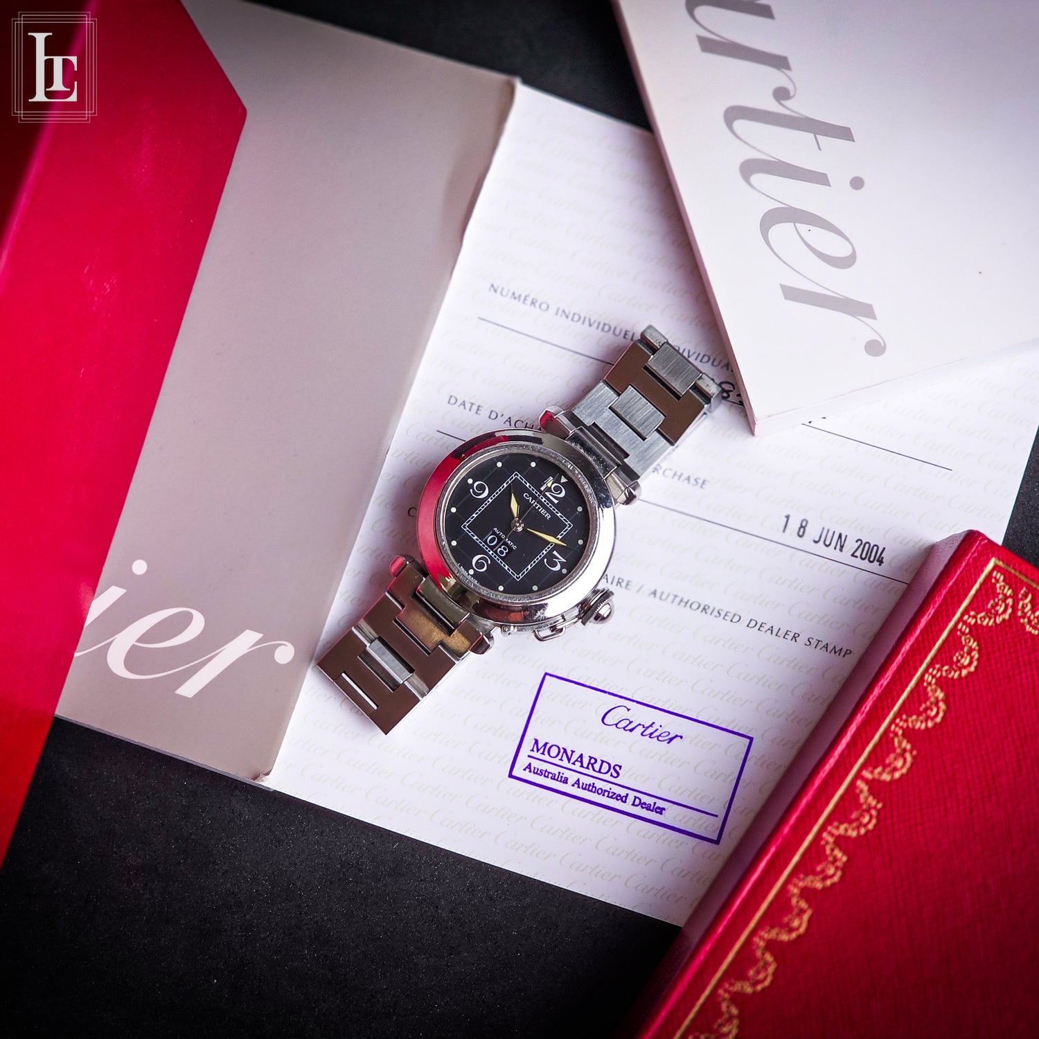 Cartier Pasha Ref. 2475 Gran Data black – Luxo Time Firenze