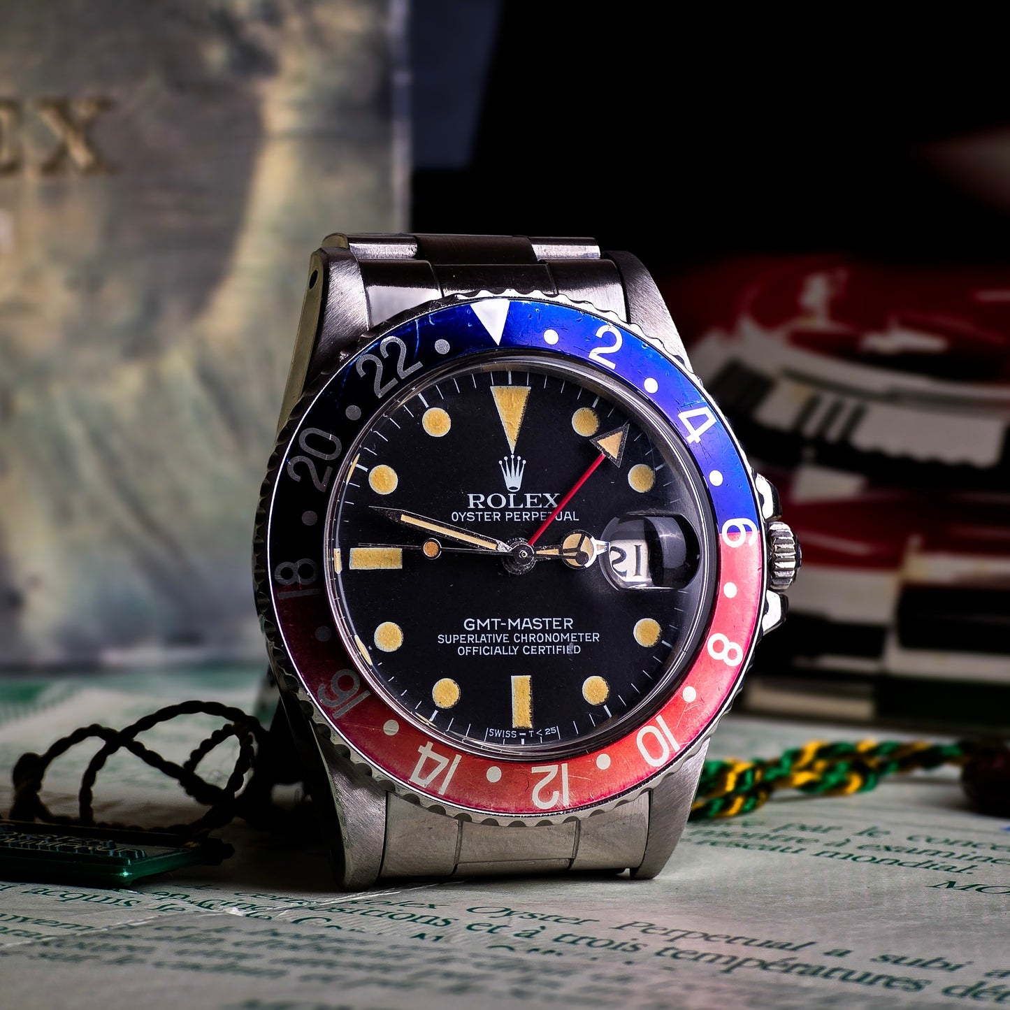 Rolex GMT Master 16750 Pepsi b&p