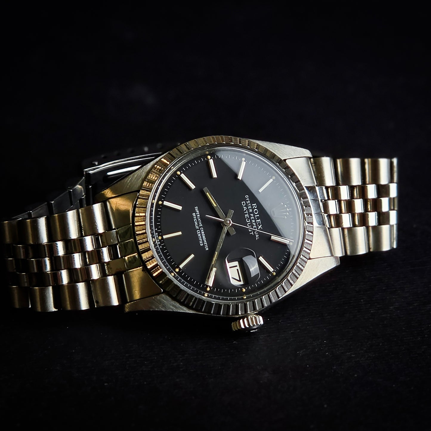 Rolex Datejust 1603 black Full Set