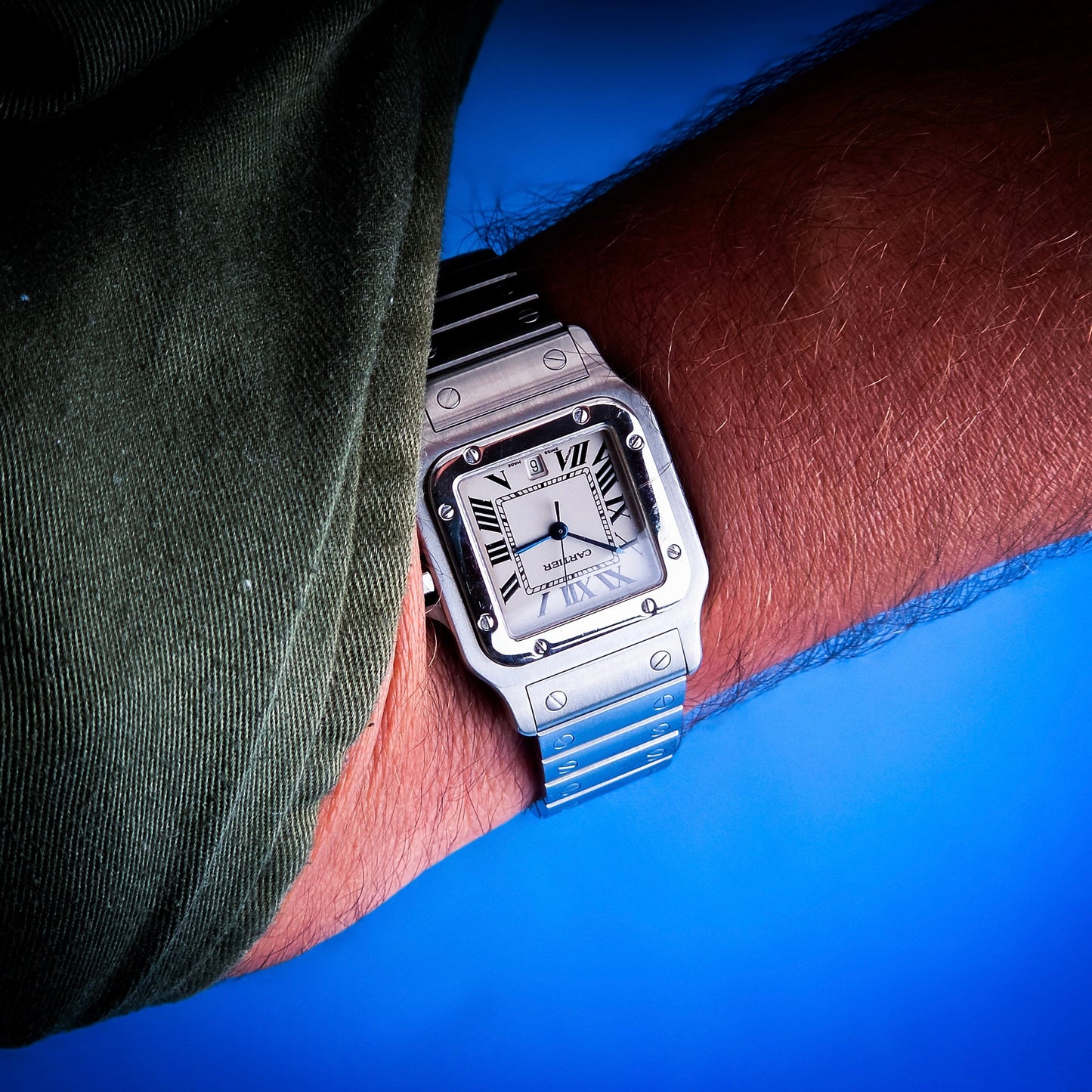 Cartier Santos Galbée Ref. 1564 Argento