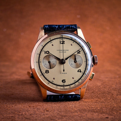 Chronographe Suisse gold chronograph