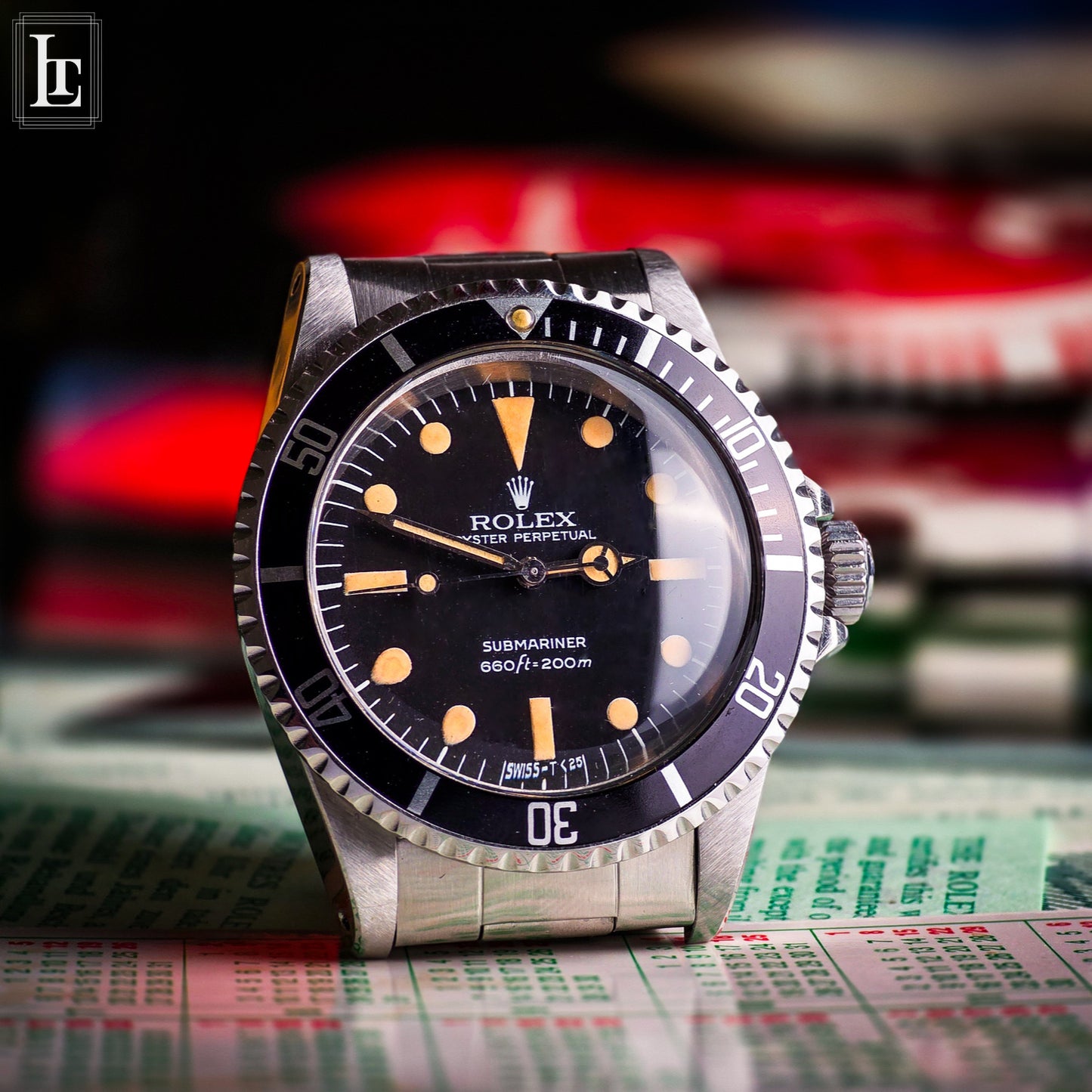 Rolex Submariner 5513 Maxi Dial MK2 b&p