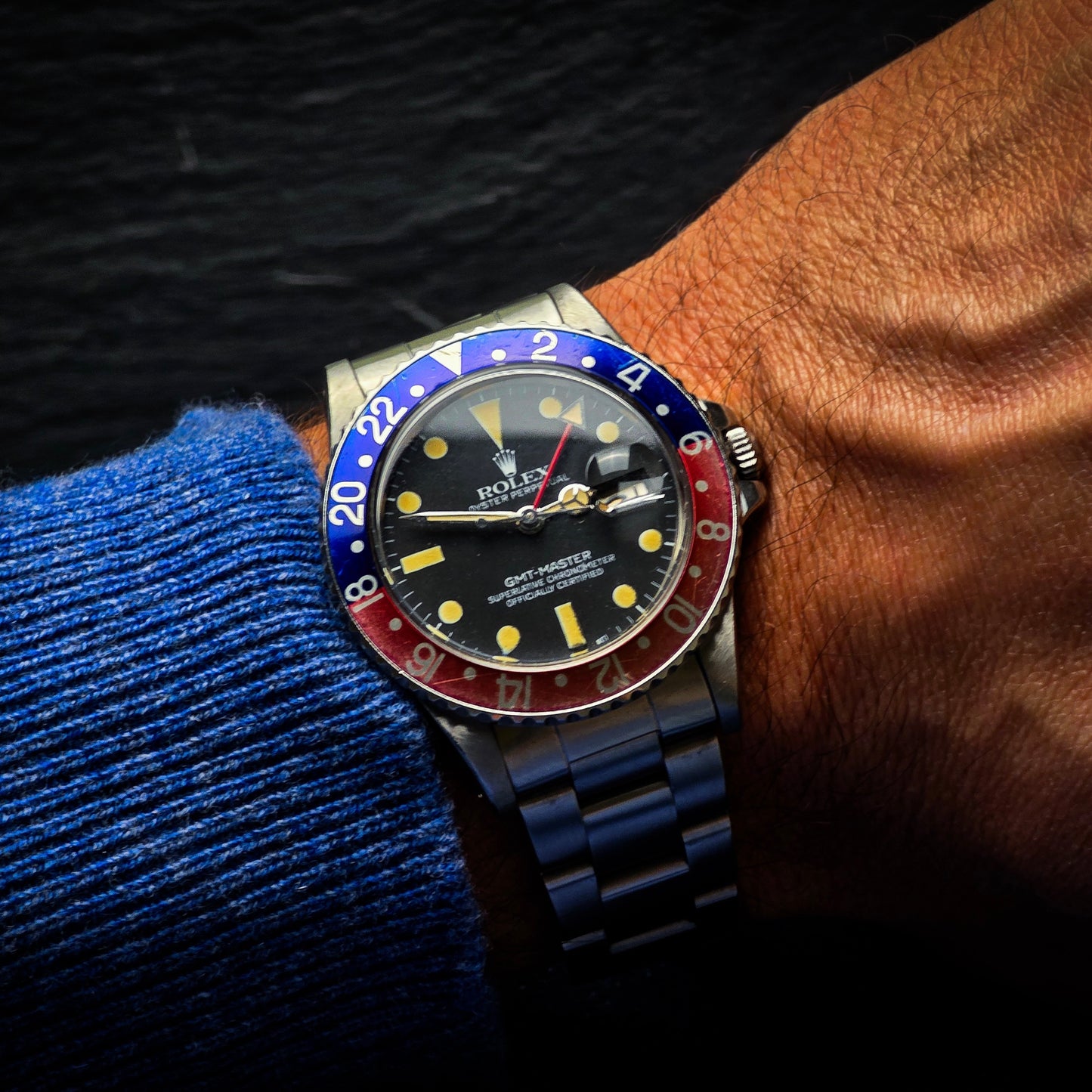 Rolex GMT Master 16750 Pepsi b&p
