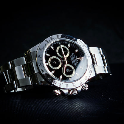 Rolex Daytona 116520 Black Card&Box