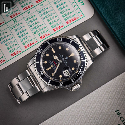 Rolex Submariner 1680 scritta rossa b&p