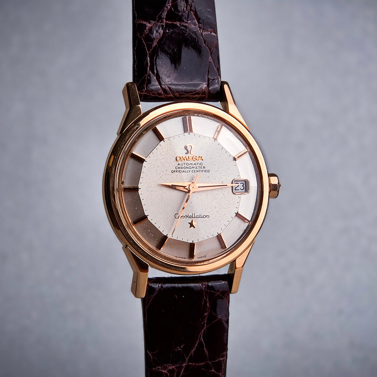 Omega Constellation Piepan 18k rose gold