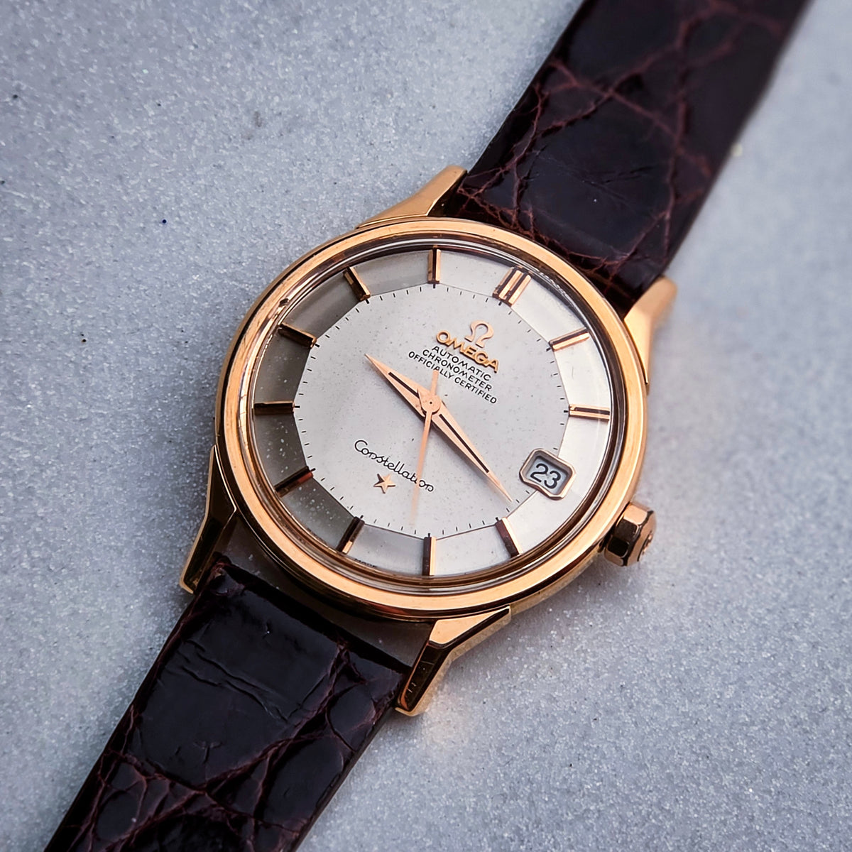 Omega Constellation Piepan 18k rose gold