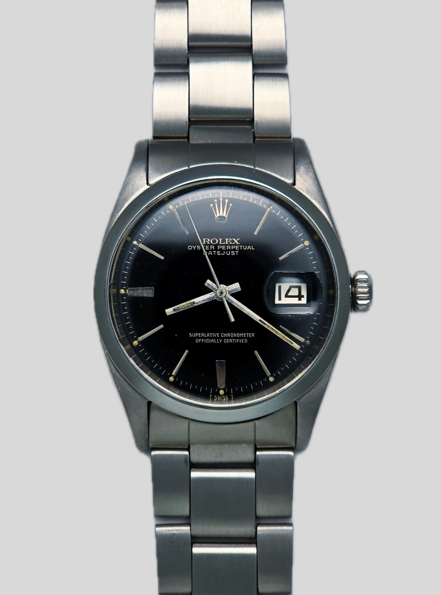 Rolex Datejust ref.1600 black gilt