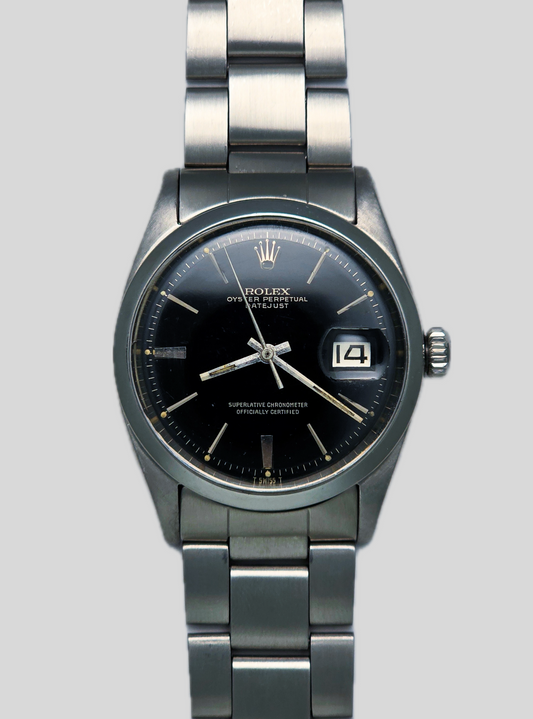 Rolex Datejust ref.1600 black gilt