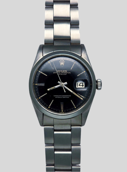 Rolex Datejust ref.1600 black gilt