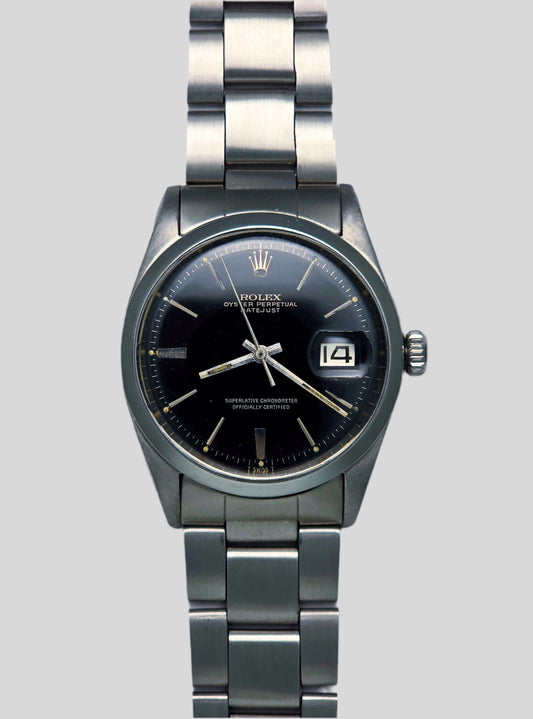 Rolex Datejust ref.1600 black gilt