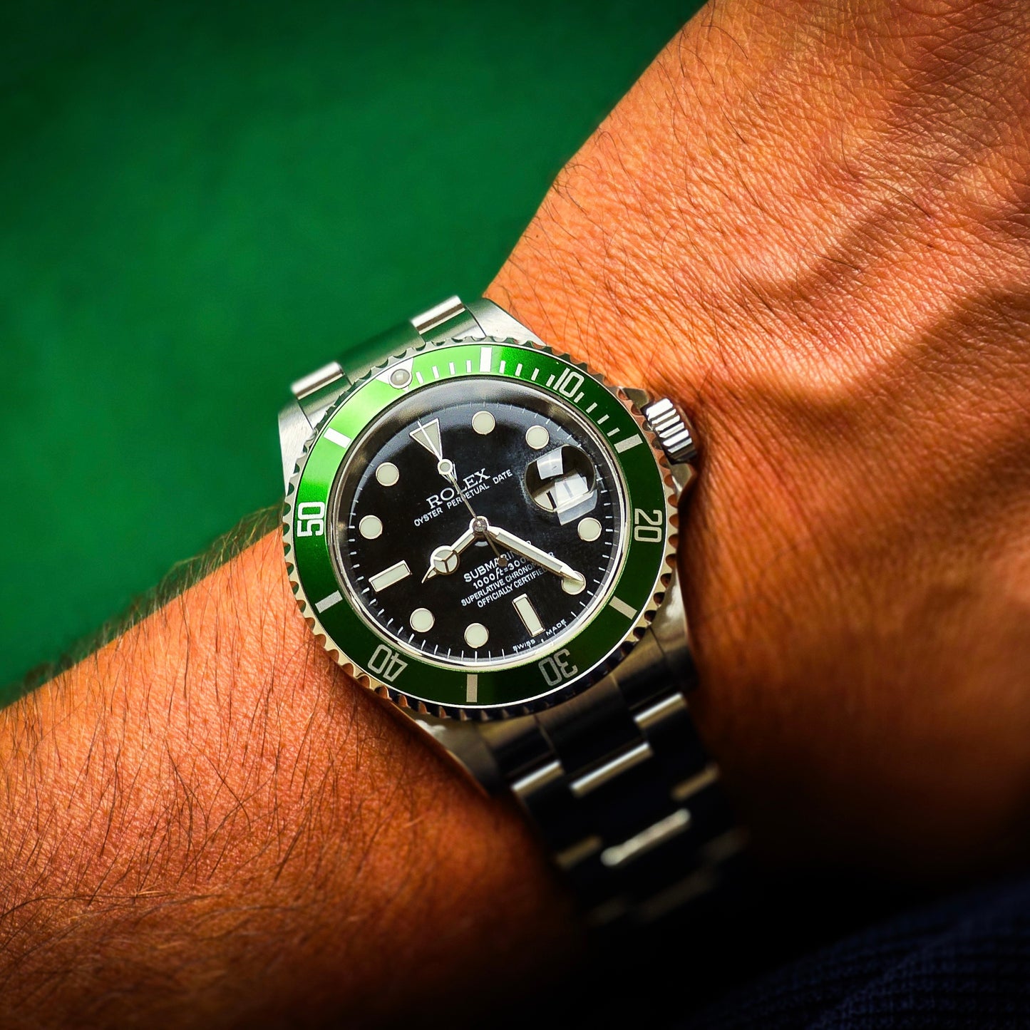 Rolex Submariner 16610 LV "Kermit" fat 4