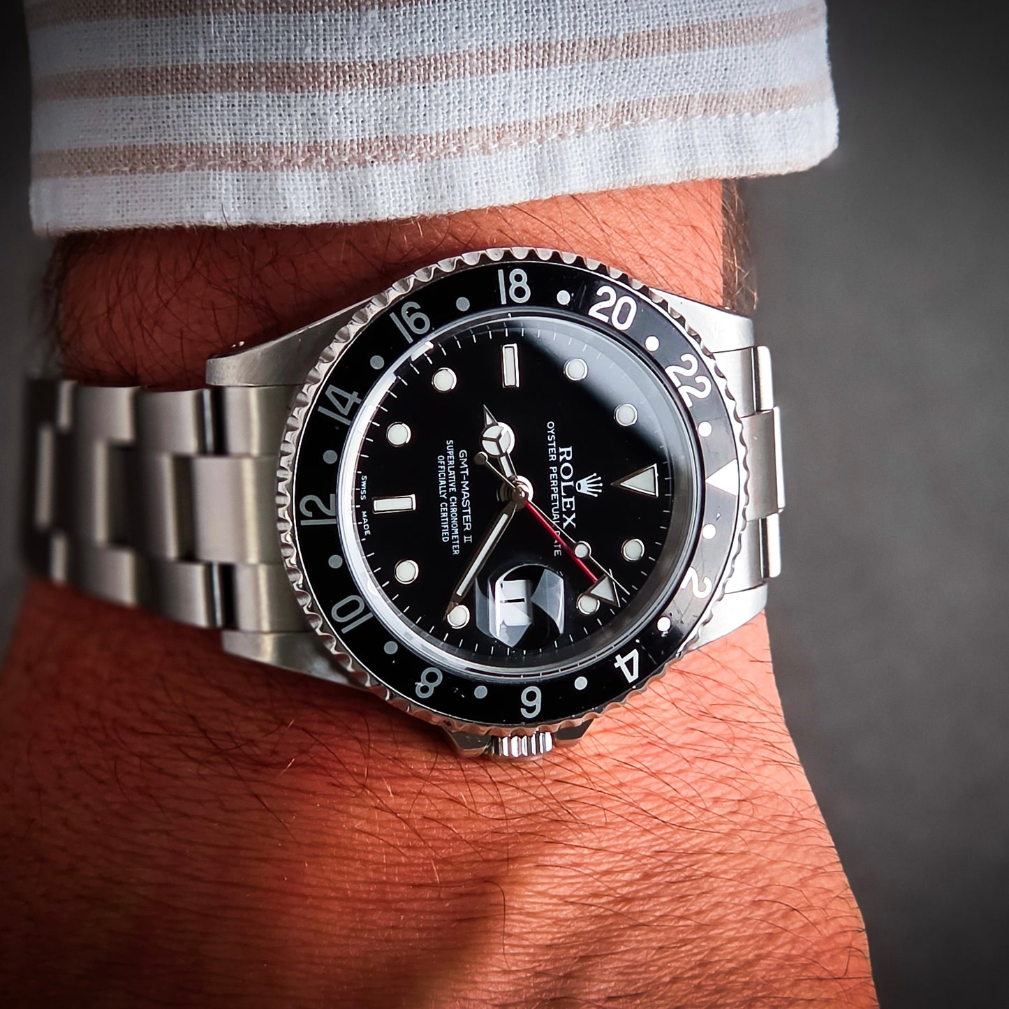 Rolex GMT Master II 16710 black Full Set