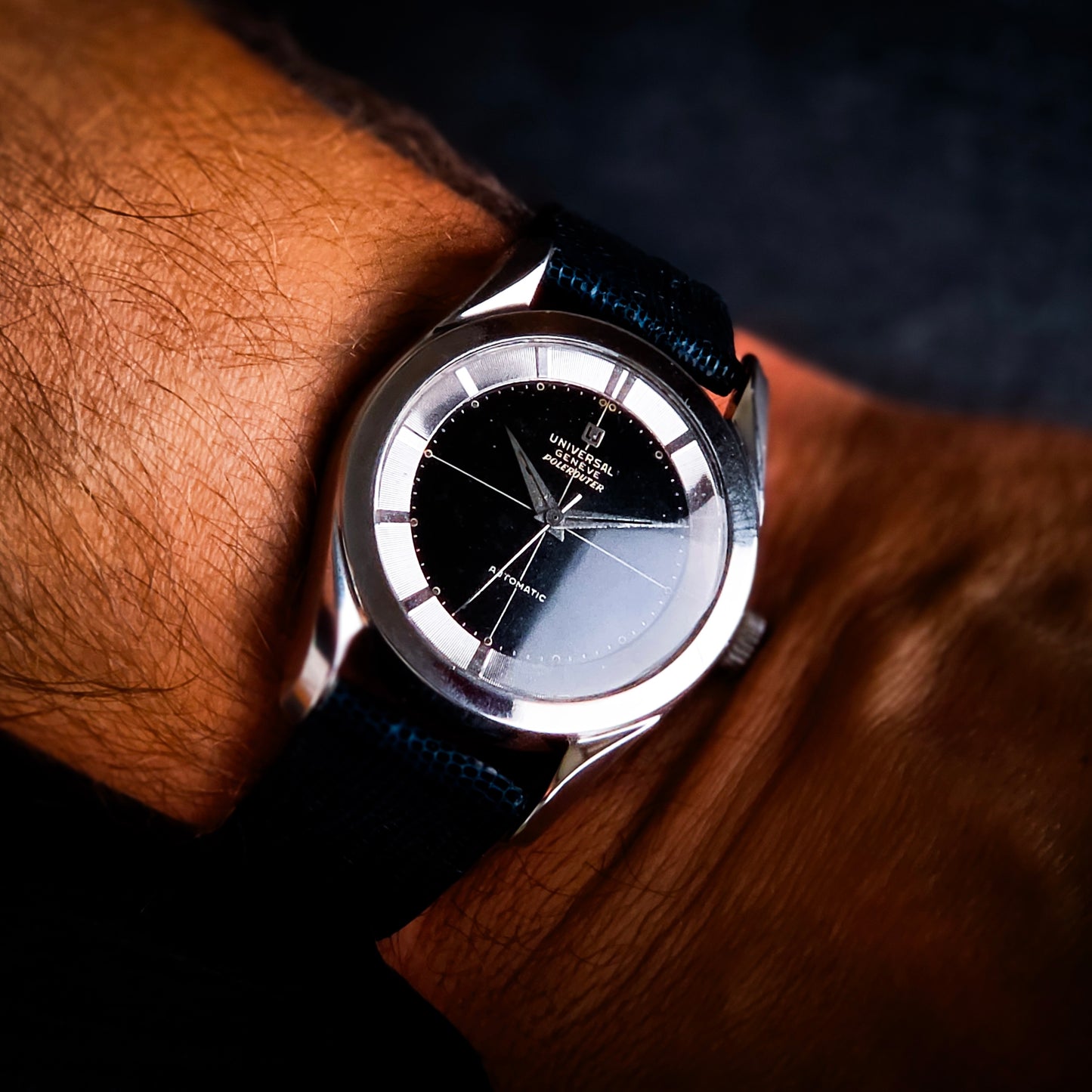 Universal Genève Polerouter nero lucido bumper
