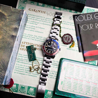 Rolex GMT Master 16750 Pepsi b&p