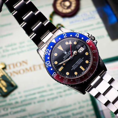 Rolex GMT Master 16750 Pepsi b&p