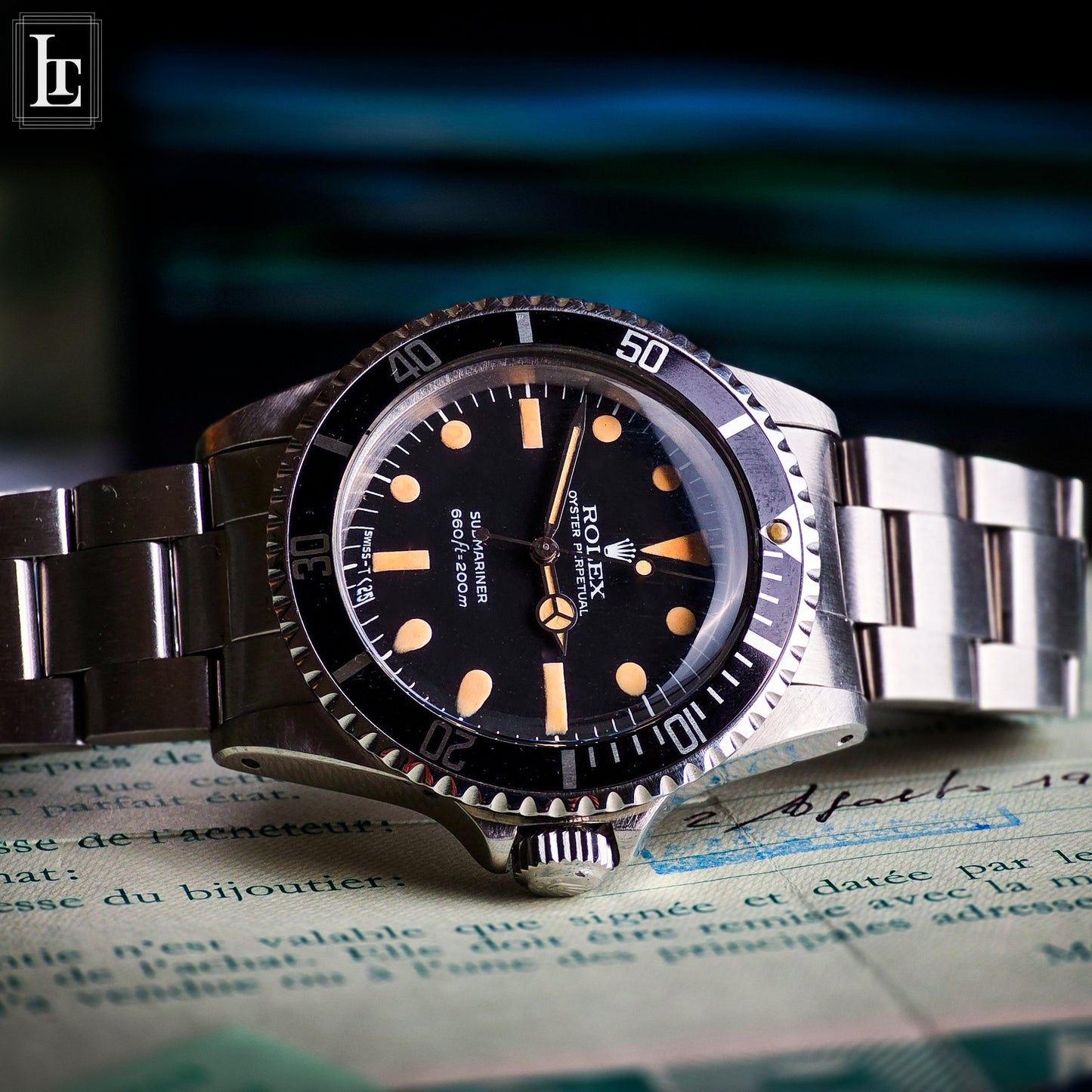 Rolex Submariner 5513 Maxi Dial MK2 b&p