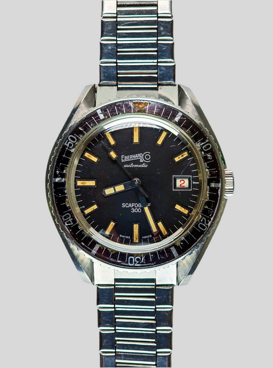 Eberhard Scafograf 300 bracciale e scatola 