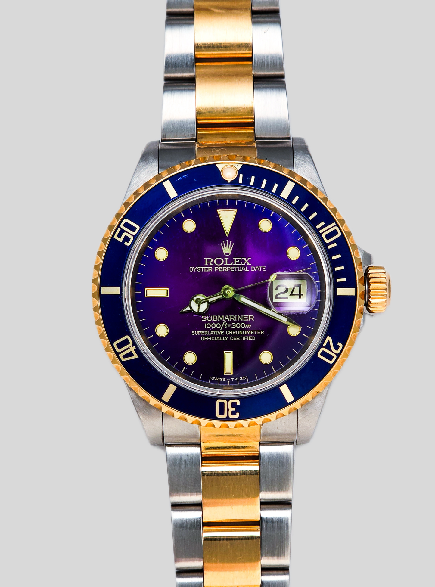 Rolex Submariner 16613 con quadrante viola