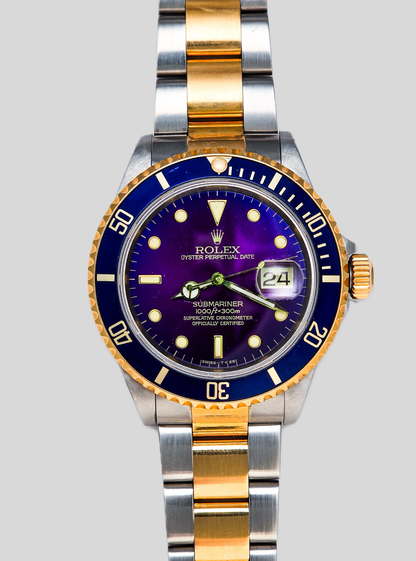 Rolex Submariner 16613 con quadrante viola