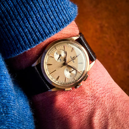 Omega 320 chronograph rose gold 18k