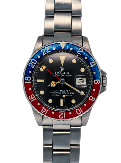 Rolex GMT Master 1675 "Long E" b&p