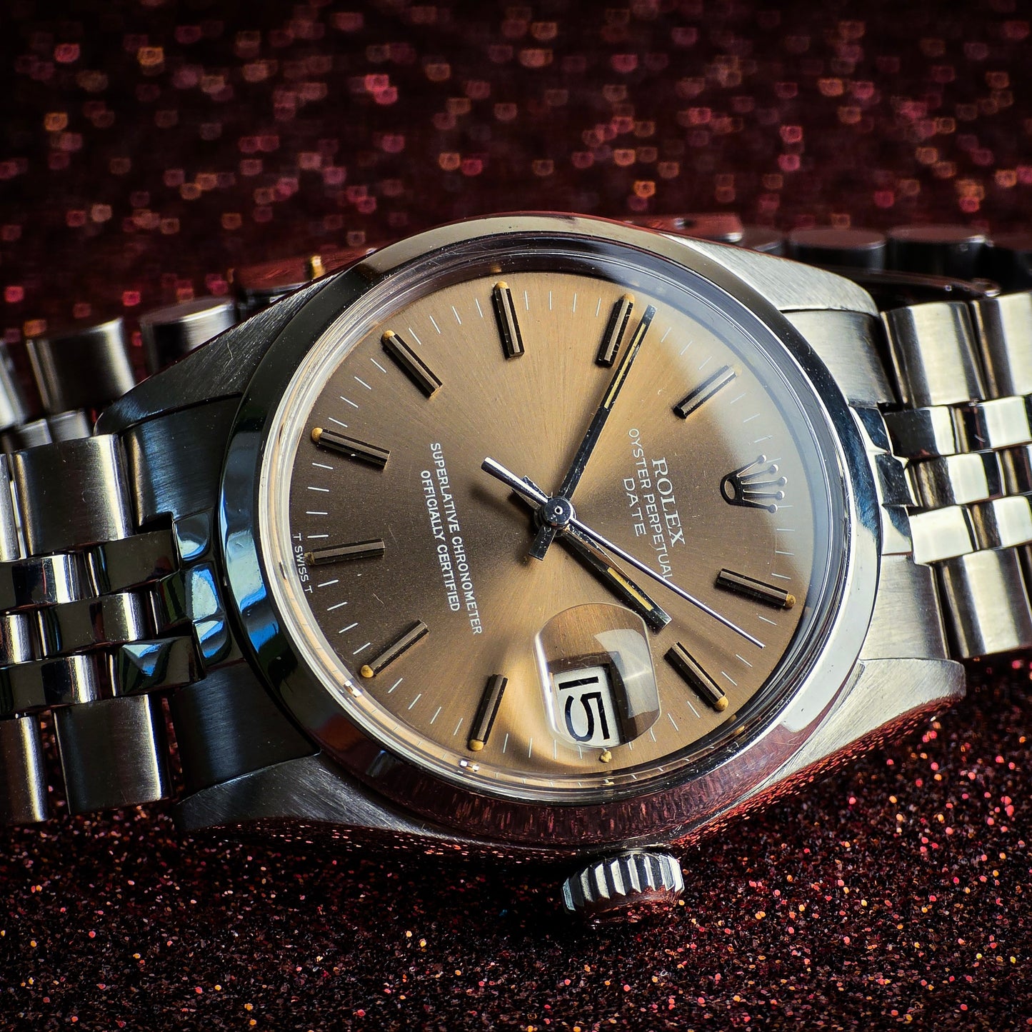 Rolex Date ref.1500 caramel dial