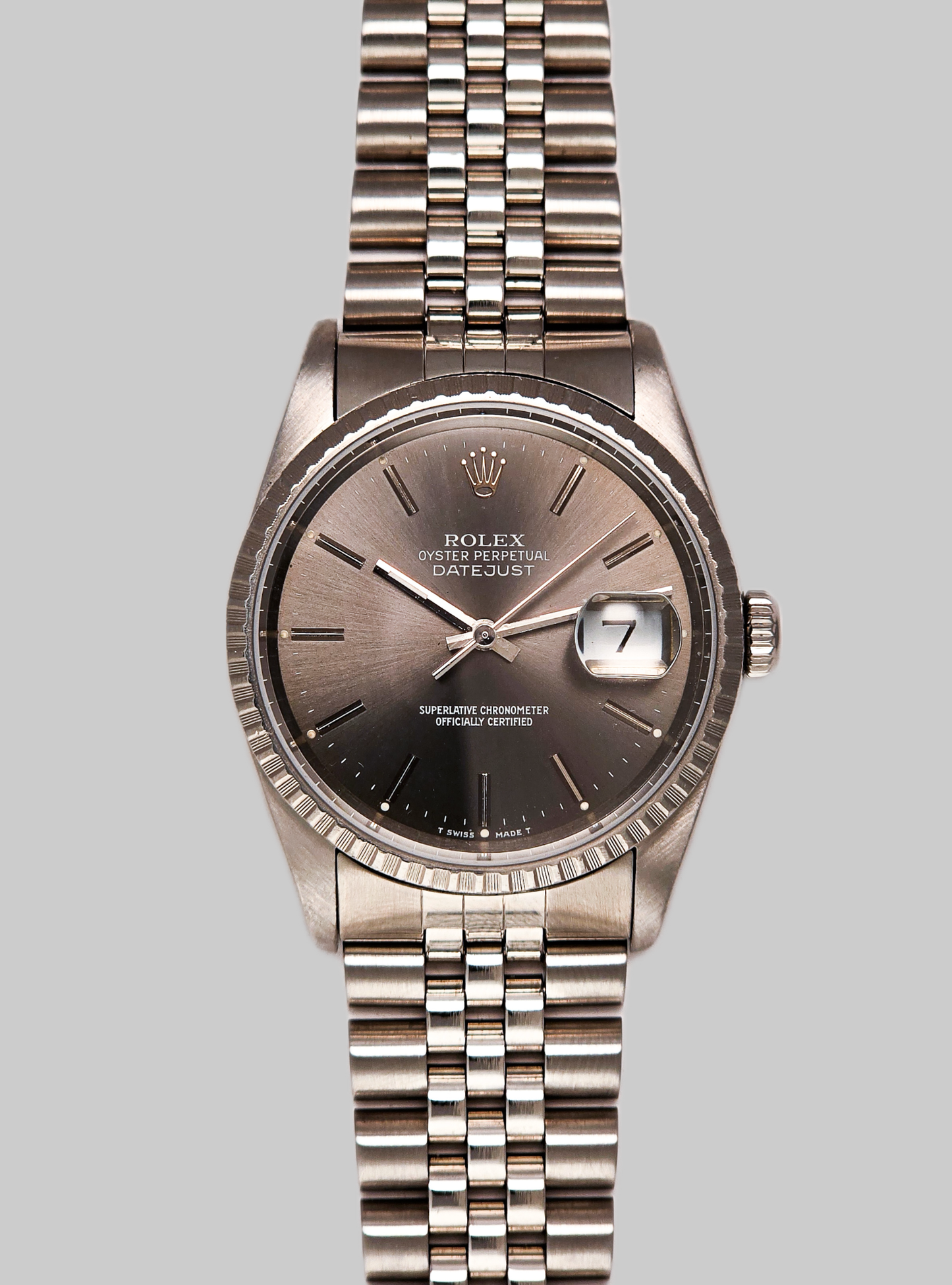 Rolex Datejust 16220 Grigio Full Set