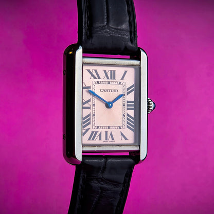 Cartier Tank Solo quarzo rosa
