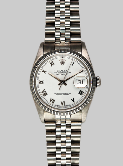 Rolex Datejust 16220 White Roman