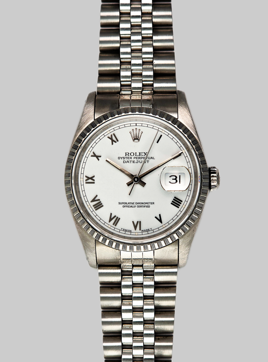 Rolex Datejust 16220 White Roman