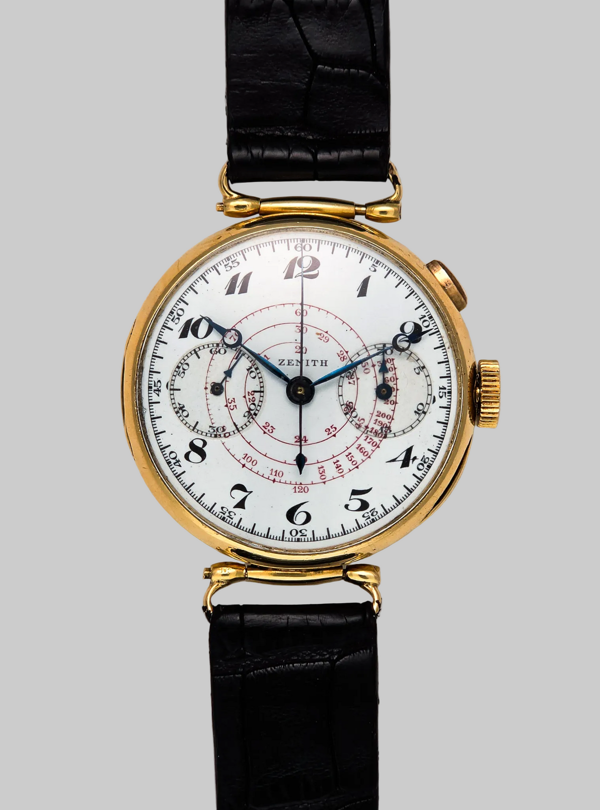 Cronografo Zenith in oro Porcellana