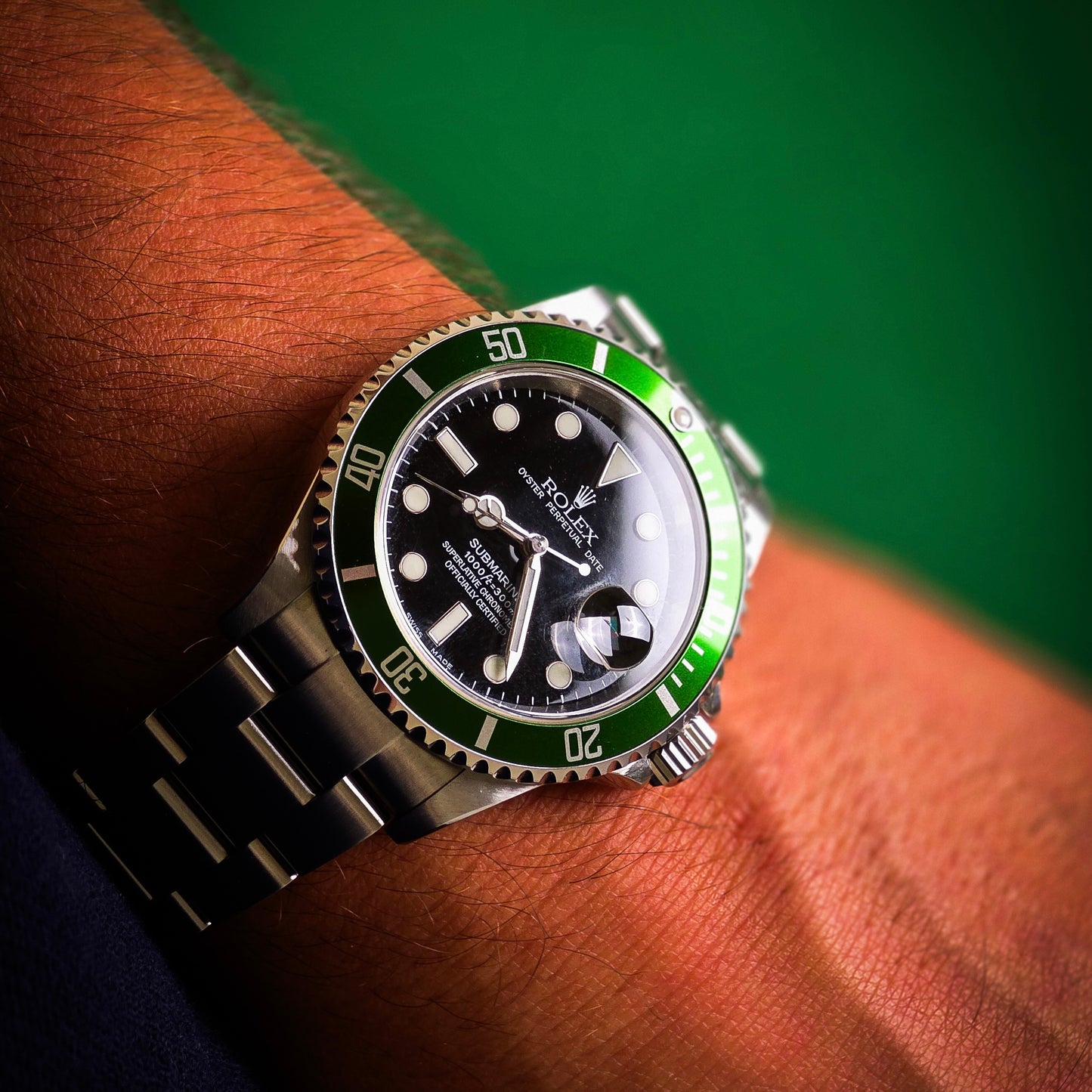 Rolex Submariner 16610 LV "Kermit" fat 4