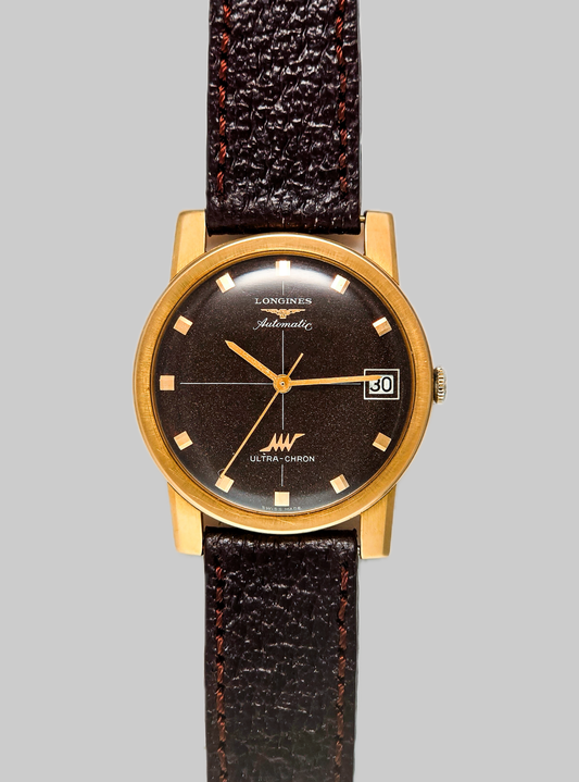 Longines Ultra-Chron Ref. 7826-1 oro giallo marrone