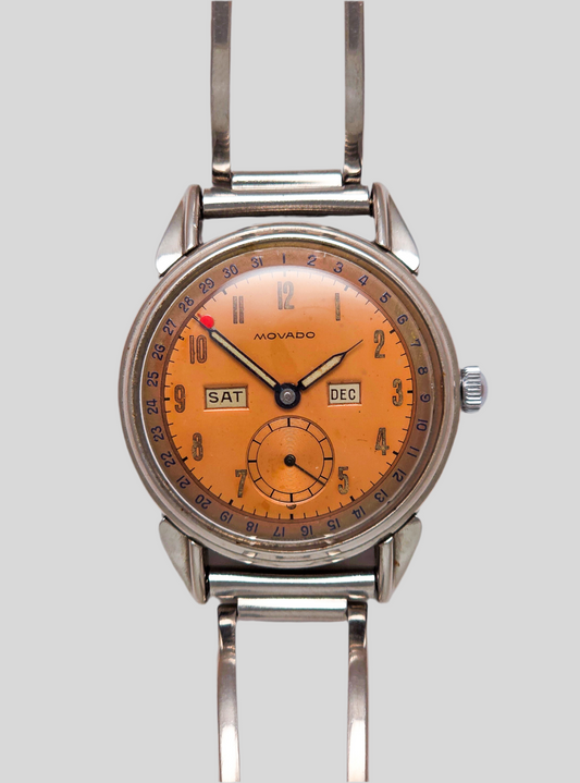 Movado Calendograph Salmon