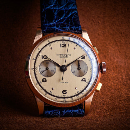 Chronographe Suisse gold chronograph