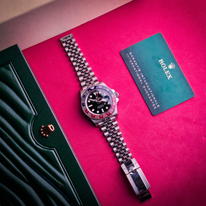 Rolex GMT Ref. 126710BLRO card&box