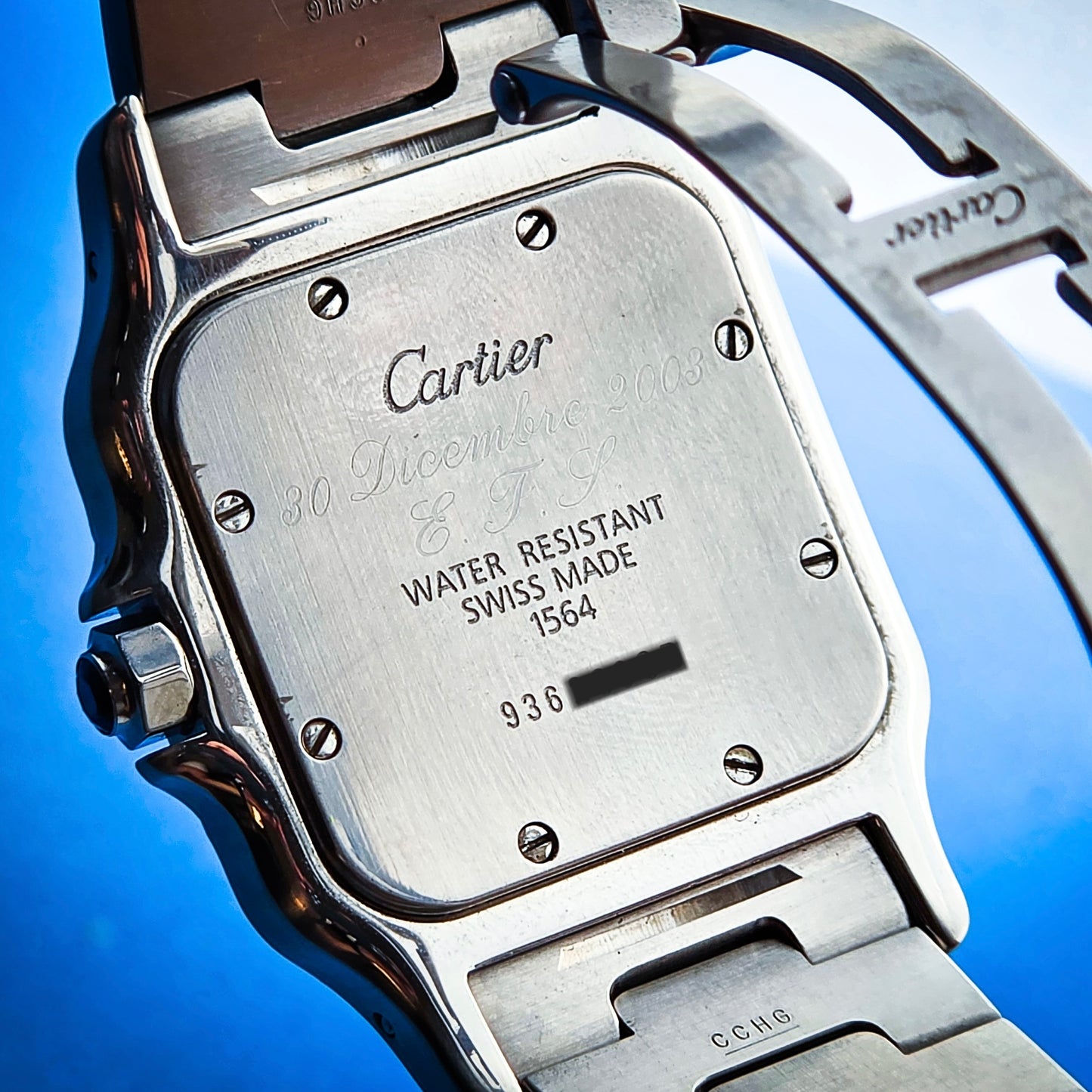 Cartier Santos Galbée Ref. 1564 Argento