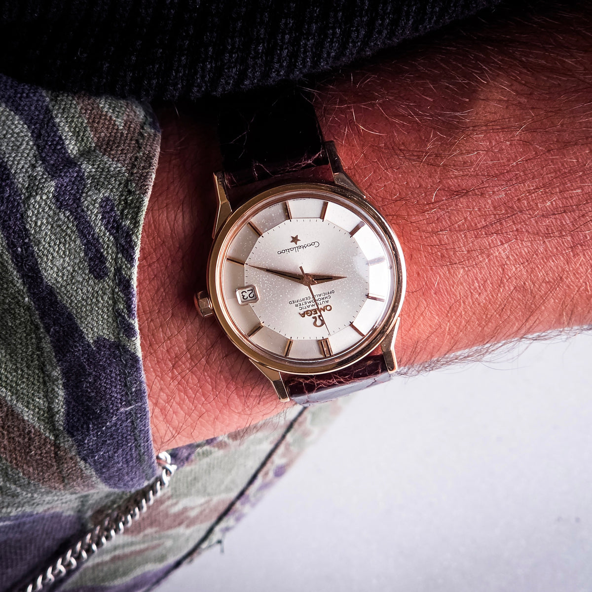 Omega Constellation Piepan 18k rose gold