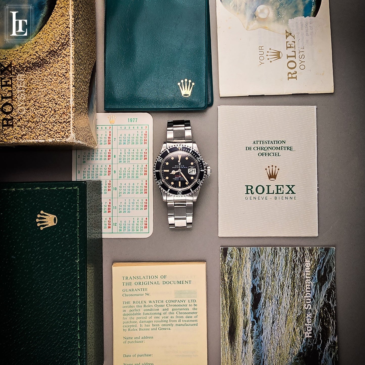 Rolex Submariner 1680 scritta rossa b&p