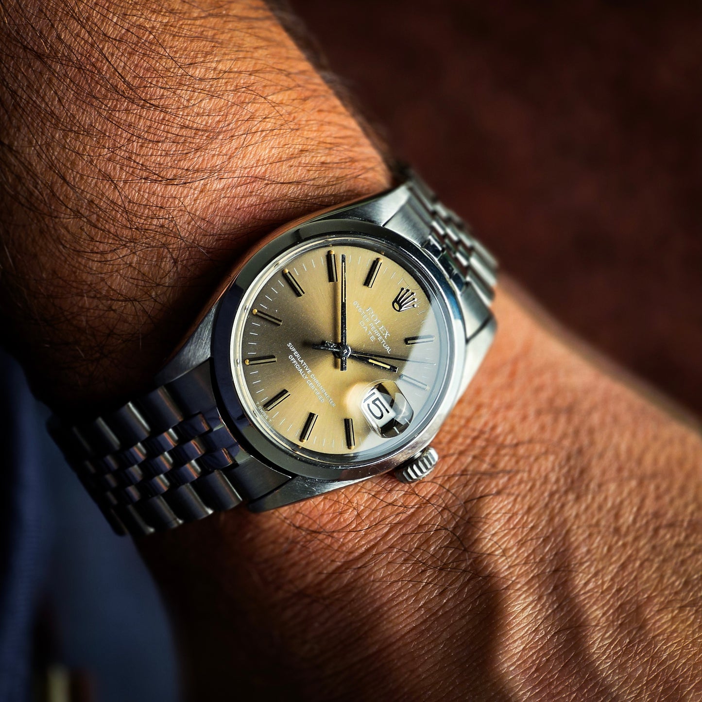 Rolex Date ref.1500 caramel dial