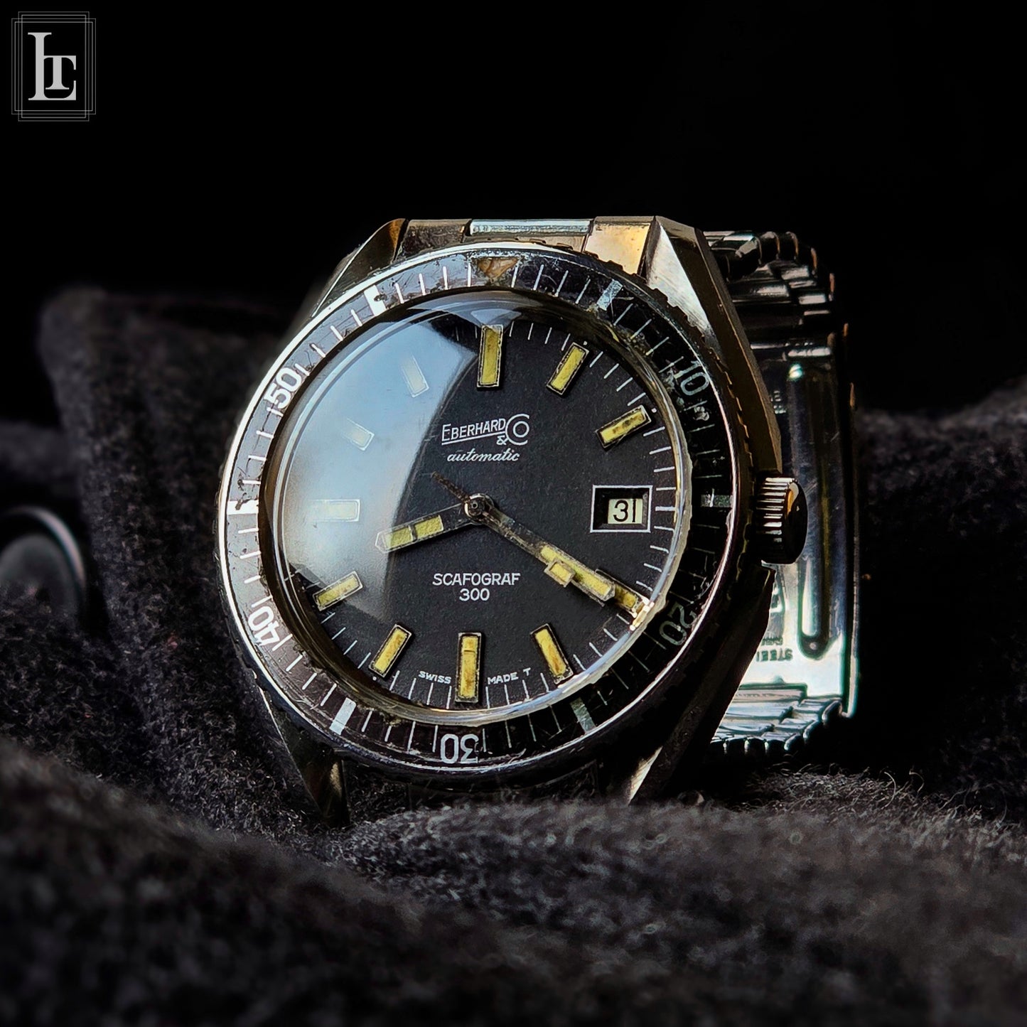 Eberhard Scafograf 300 bracciale e scatola 