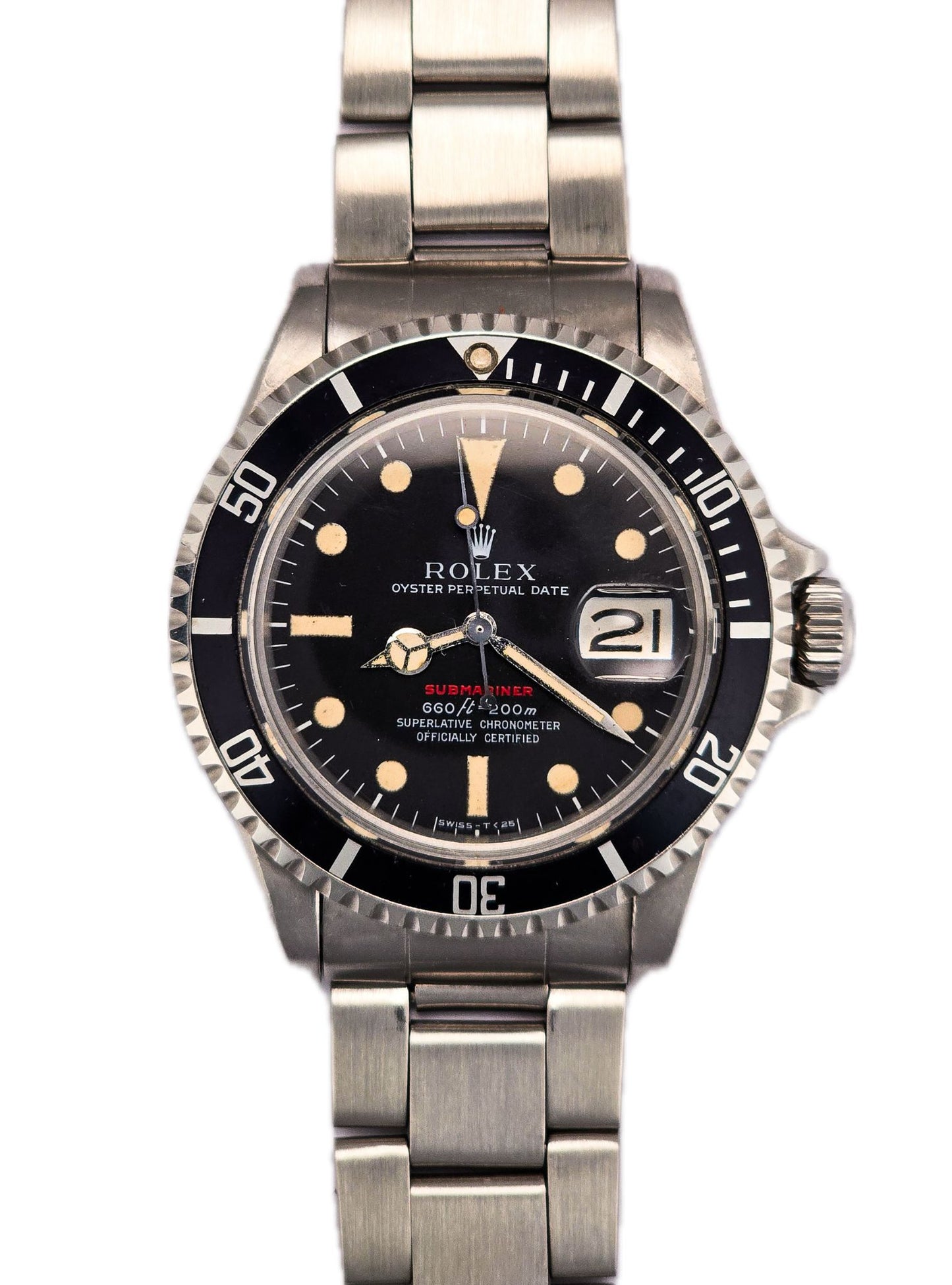 Rolex Submariner 1680 scritta rossa b&p