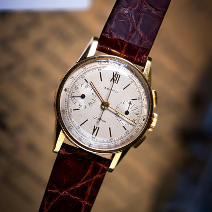 Zenith Chronograph Compur Sandwich 18k