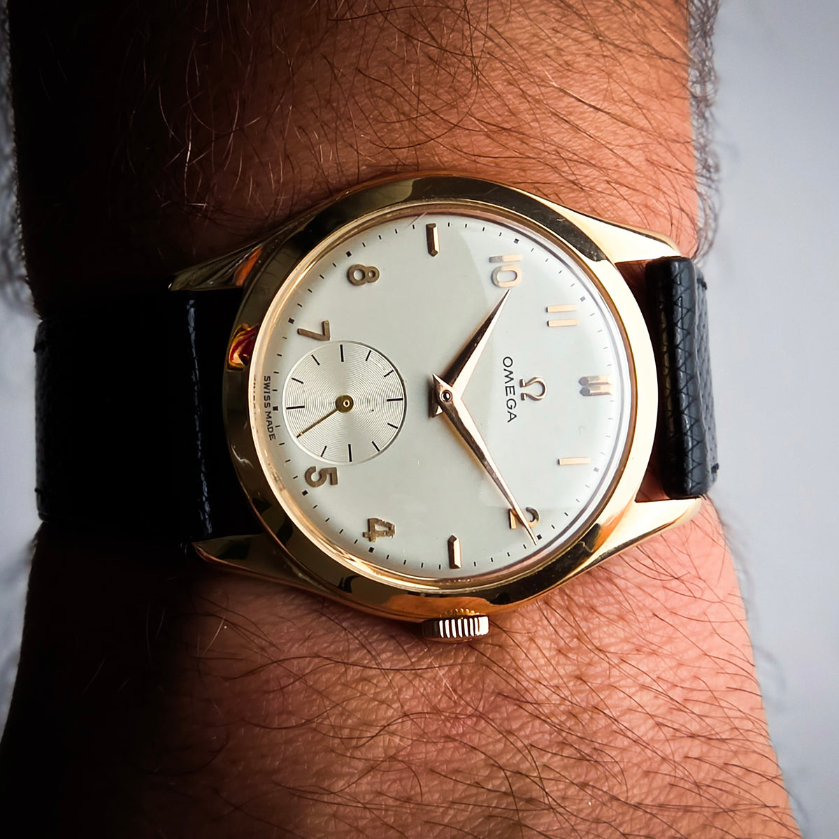 Omega rose gold classic