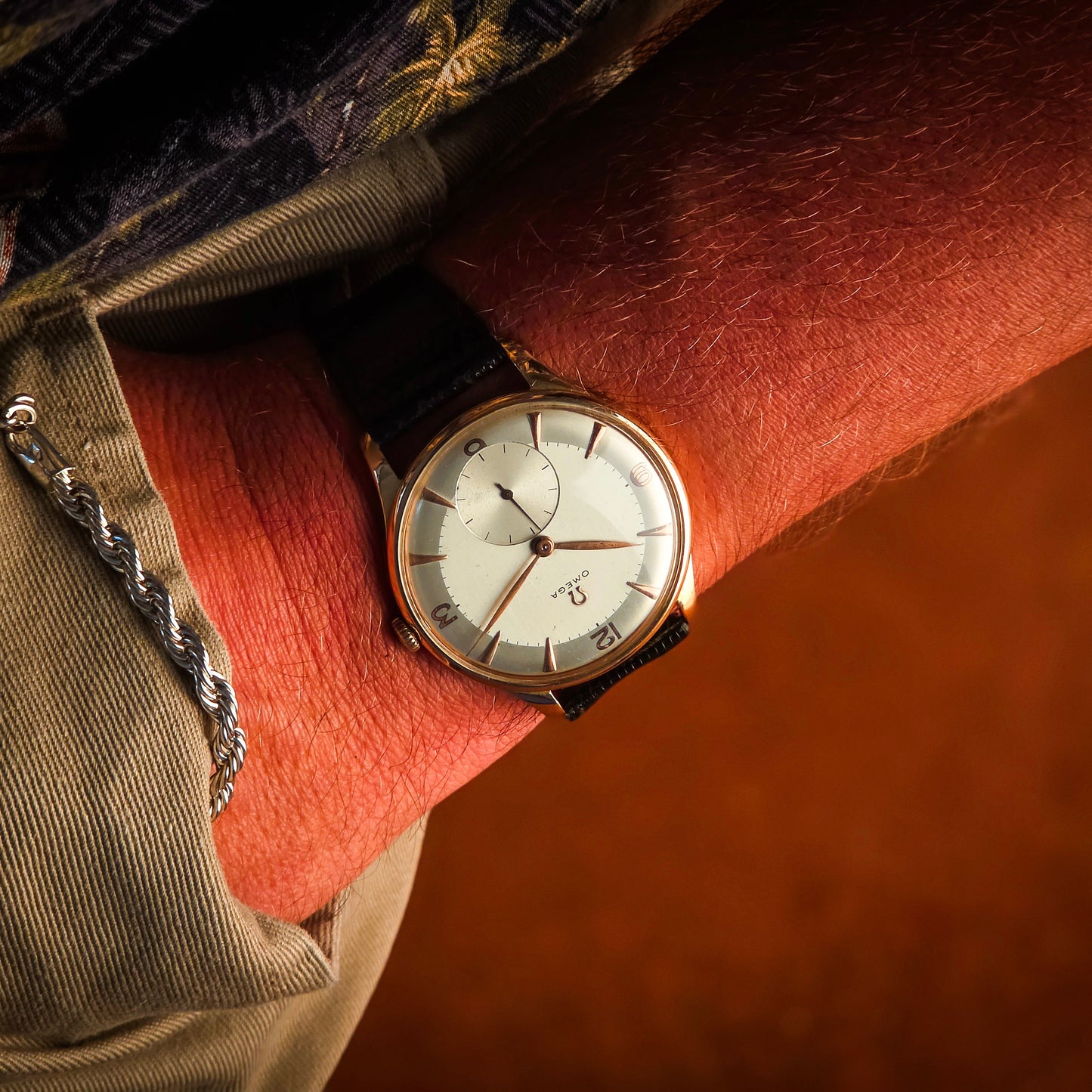 Omega Oversize 2 toni oro rosa