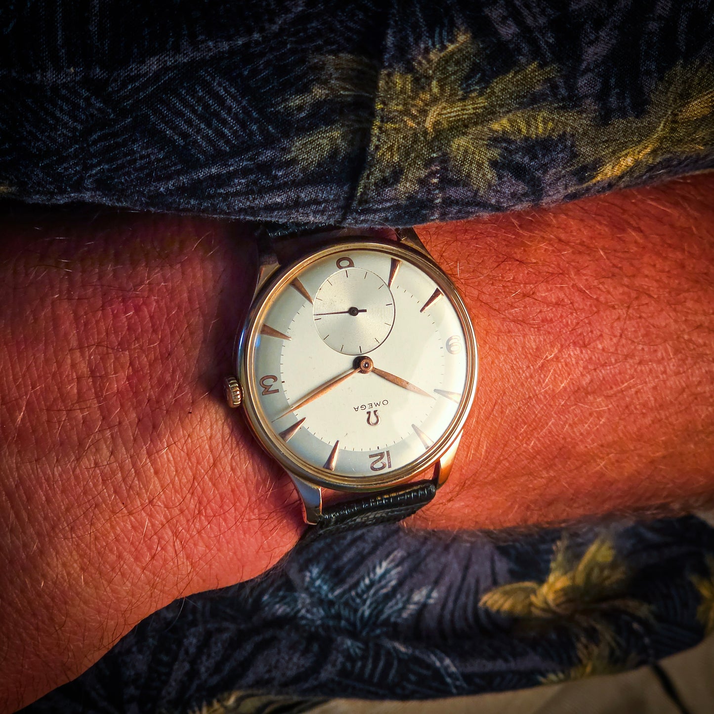 Omega Oversize 2 toni oro rosa