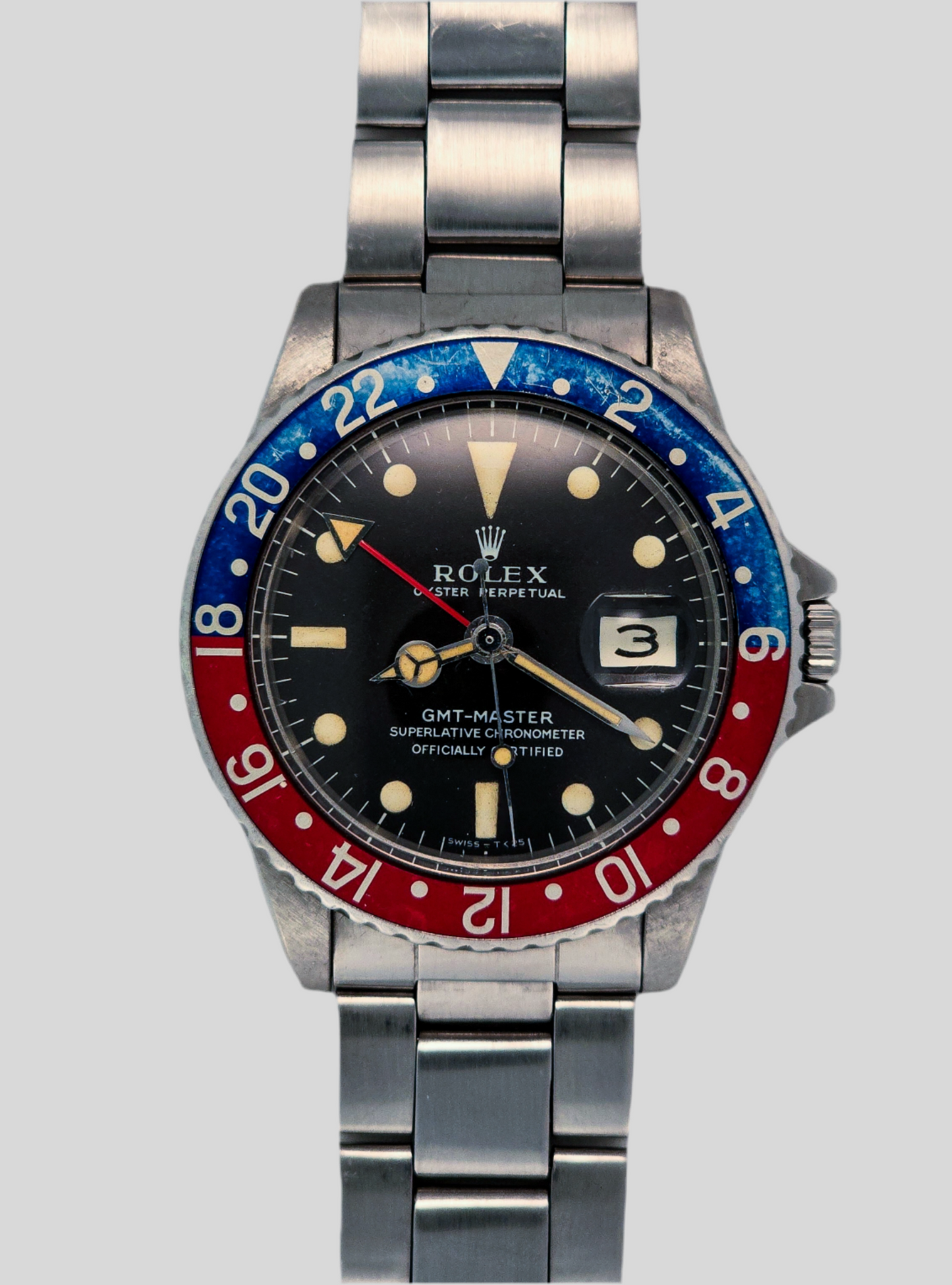 Rolex GMT Master 1675 "Long E" b&p