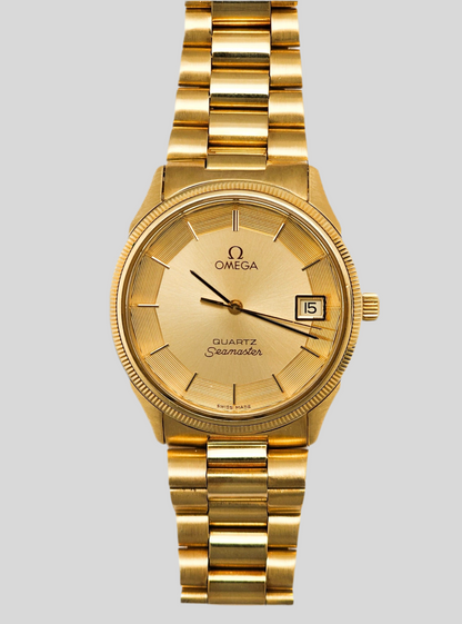 Omega Seamaster Quartz Full Gold